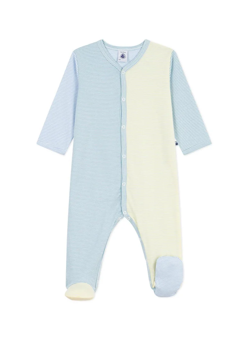 بيتي باتو Babies' stripy printed cotton pyjama suit